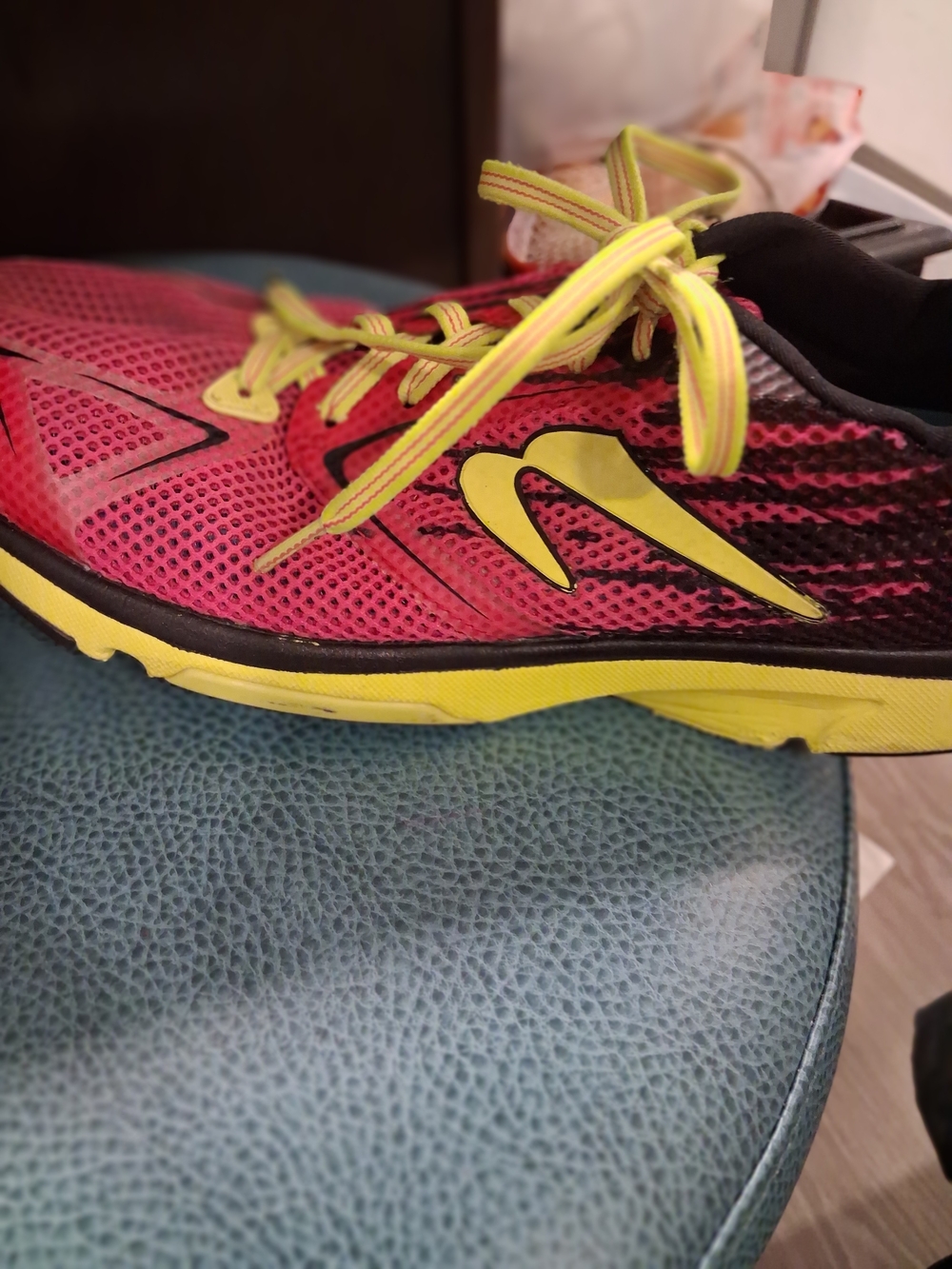 Newton Women's Pink and Yellow Performance Running Shoe